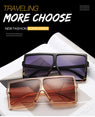 Plastic Oversized Women Square Sunglasses