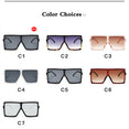 Plastic Oversized Women Square Sunglasses