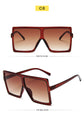 Plastic Oversized Women Square Sunglasses