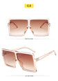 Plastic Oversized Women Square Sunglasses