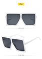 Plastic Oversized Women Square Sunglasses