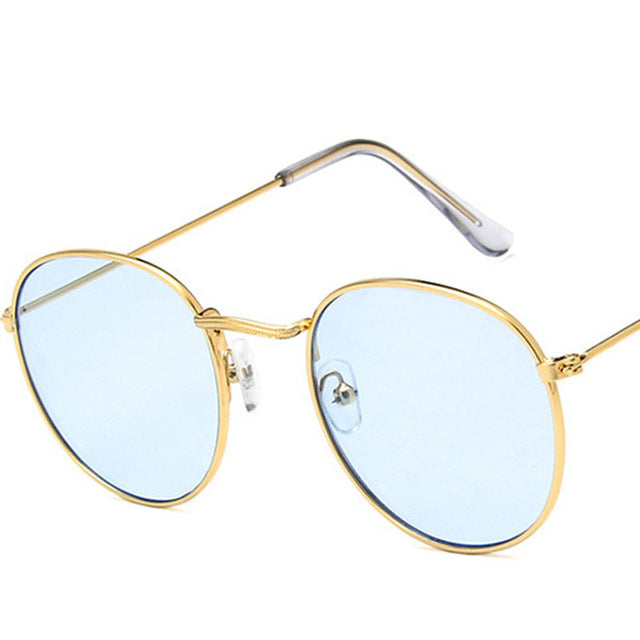 Mirror Metal Women Vintage Sunglasses