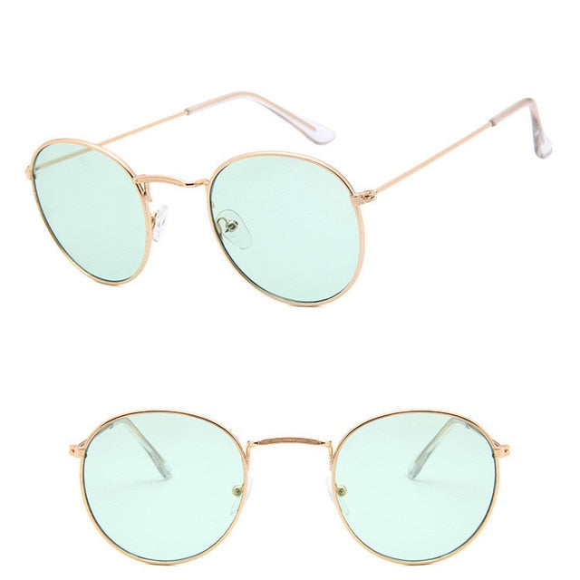 Mirror Metal Women Vintage Sunglasses