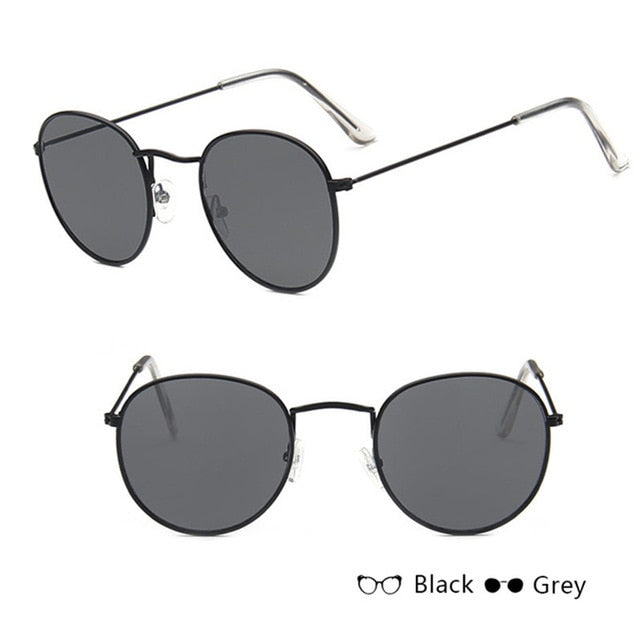 Mirror Metal Women Vintage Sunglasses
