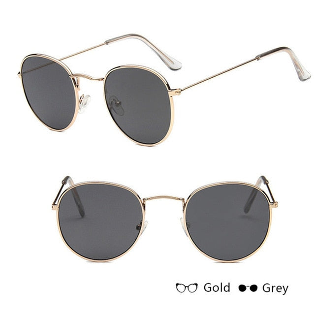 Mirror Metal Women Vintage Sunglasses