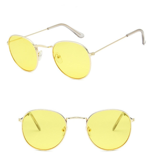 Mirror Metal Women Vintage Sunglasses
