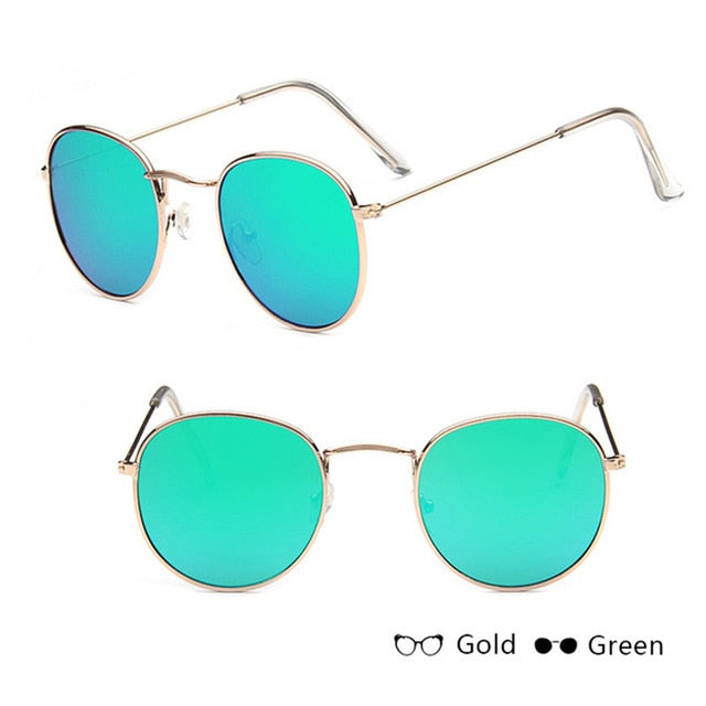 Mirror Metal Women Vintage Sunglasses