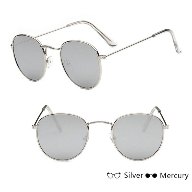 Mirror Metal Women Vintage Sunglasses