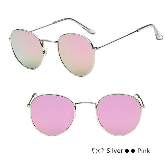 Mirror Metal Women Vintage Sunglasses
