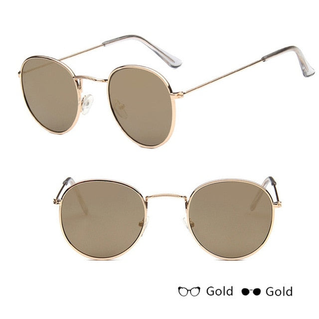 Mirror Metal Women Vintage Sunglasses