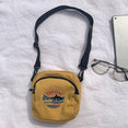 Canvas Cell Phone Simple Small Crossbody Bags