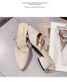 Party Women Mules Slipper Pointed Toe Sandals
