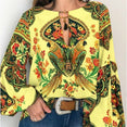 Bohemian Clothing Shirt Vintage Floral Blouse