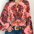 Bohemian Clothing Shirt Vintage Floral Blouse
