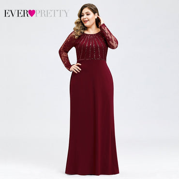 Plus Size Evening Pretty Elegant Mermaid Lace Dress