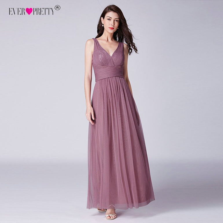 Weddings Party Guest Dust Pink Bridesmaid Dresses