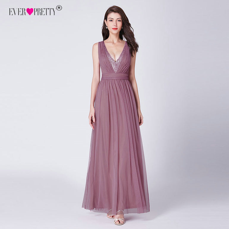 Weddings Party Guest Dust Pink Bridesmaid Dresses