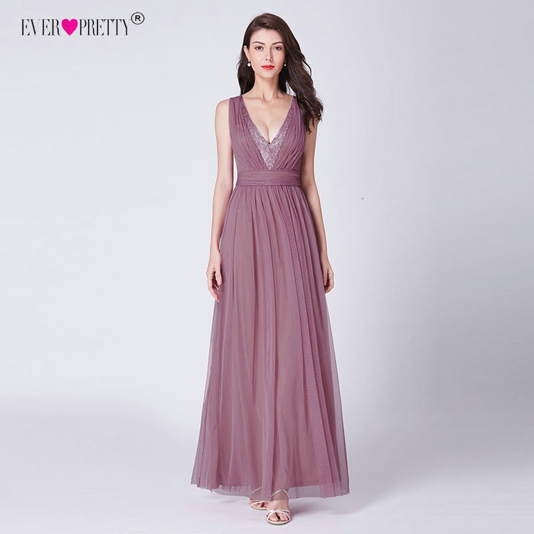Weddings Party Guest Dust Pink Bridesmaid Dresses