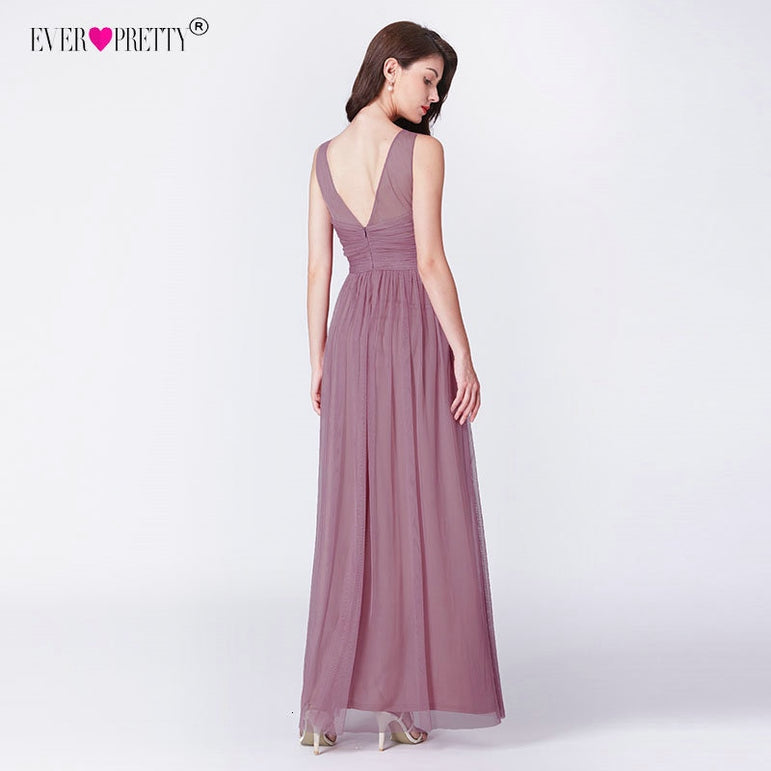 Weddings Party Guest Dust Pink Bridesmaid Dresses