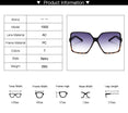 Gradient Plastic Fashion Women Oversize Sunglasses