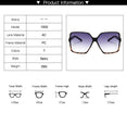Gradient Plastic Fashion Women Oversize Sunglasses