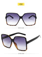 Gradient Plastic Fashion Women Oversize Sunglasses