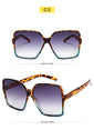 Gradient Plastic Fashion Women Oversize Sunglasses