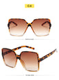 Gradient Plastic Fashion Women Oversize Sunglasses
