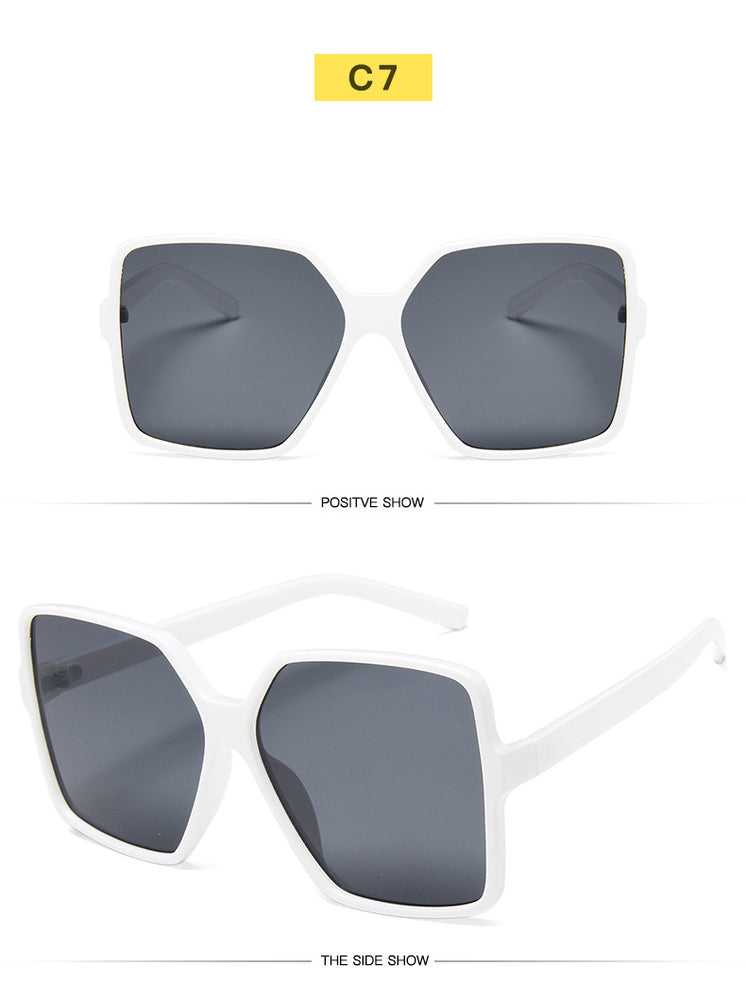 Gradient Plastic Fashion Women Oversize Sunglasses