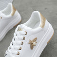 Fashion Breathable PU Leather Platform Sneakers