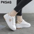 Fashion Breathable PU Leather Platform Sneakers