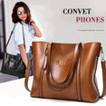 Oil wax Women's Leather Handbags