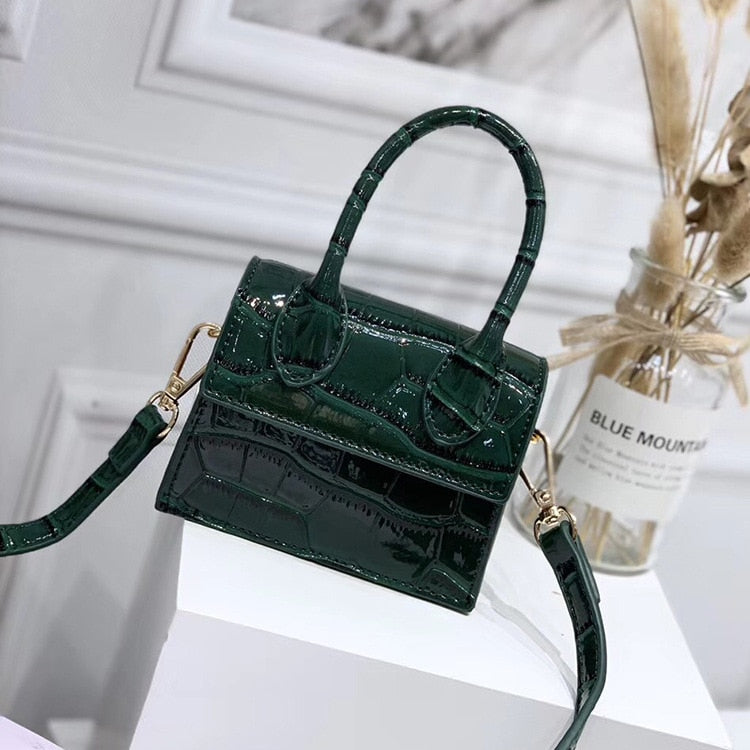 Mini Small Square Leather Women's Handbag