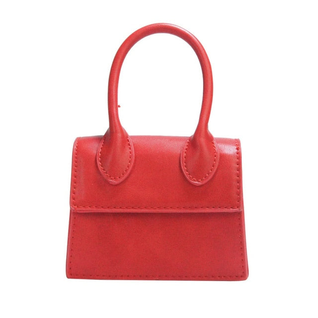 Mini Small Square Leather Women's Handbag