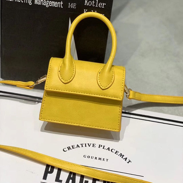 Mini Small Square Leather Women's Handbag