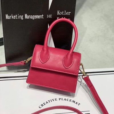 Mini Small Square Leather Women's Handbag