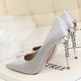 Thin Heel High Heels Pointed Toe Ladies Shoes