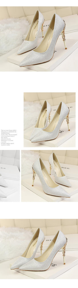 Thin Heel High Heels Pointed Toe Ladies Shoes