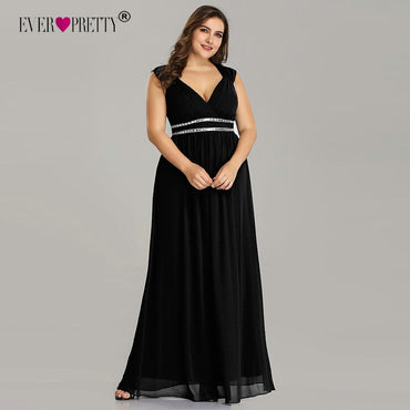 Plus Size Formal Evening Elegant Burgundy Dress
