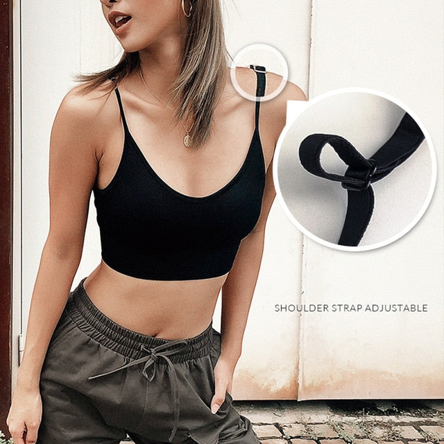 Push Up Seamless Crop Top Bra