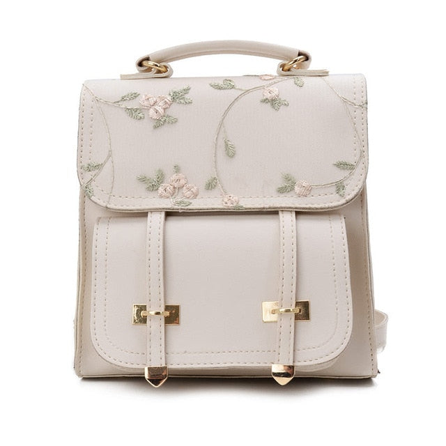 Teenage Girls High Quality Leather Backpack
