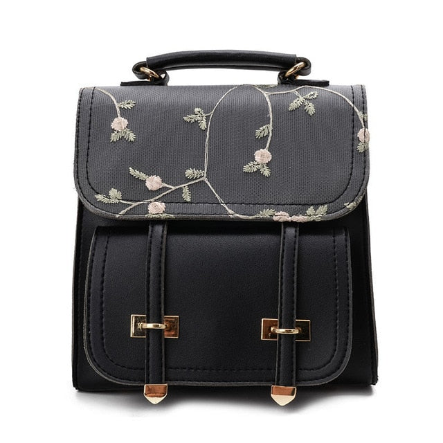 Teenage Girls High Quality Leather Backpack