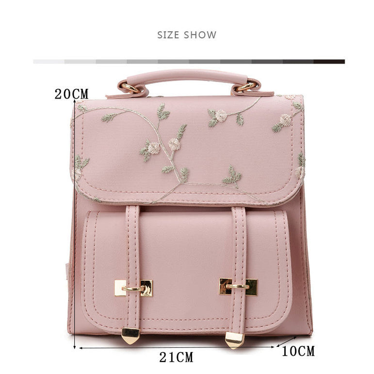 Teenage Girls High Quality Leather Backpack