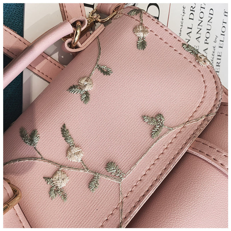 Teenage Girls High Quality Leather Backpack