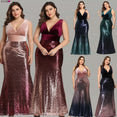 Plus Size Evening Sexy V-Neck Sleeveless Dress