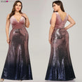 Plus Size Evening Sexy V-Neck Sleeveless Dress