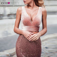 Plus Size Evening Sexy V-Neck Sleeveless Dress