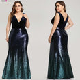 Plus Size Evening Sexy V-Neck Sleeveless Dress