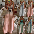Colors Summer Sexy Boho Bow Maxi Dress