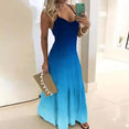 Colors Summer Sexy Boho Bow Maxi Dress